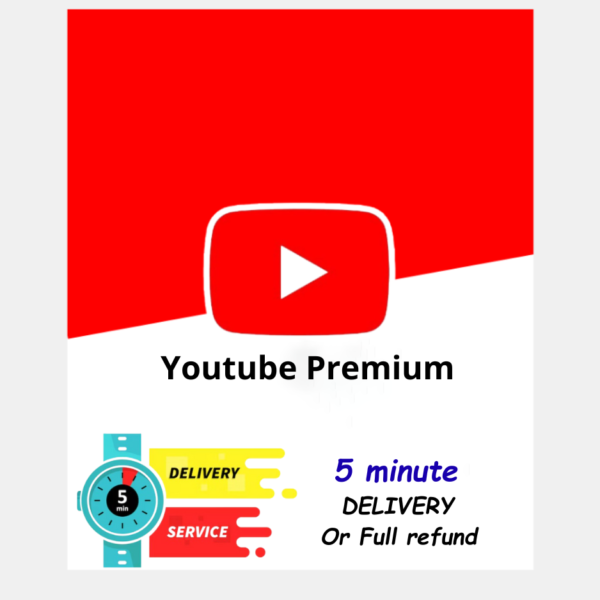 Youtube Premium 1 Year Subscription - 5 Minute Fast Delivery